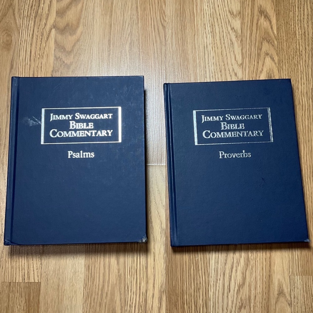 Jimmy Swaggart Bible Commentary Psalms and Proverbs Hardcover Book Set 2 Volumes